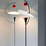 Newton Floor Lamp by Nemo, Finish: White/Chrome, Black/White, ,  | Casa Di Luce Lighting