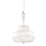 Novecento SP G Pendant by Vistosi, Color: White - Vistosi, Crystal - Vistosi, ,  | Casa Di Luce Lighting