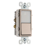 Nickel Radiant Single Pole 3 Way Switch with Night light by Legrand Radiant