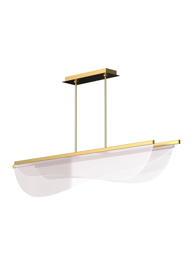 Nyra Linear Suspension by Tech Lighting, Finish: Brass, Size: Large,  | Casa Di Luce Lighting