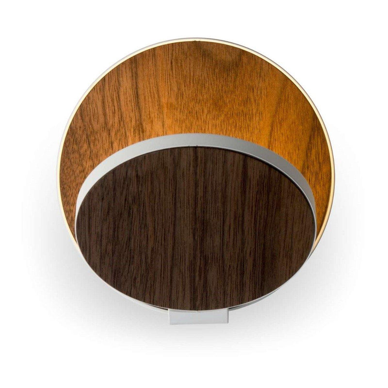 Gravy LED Wall Sconce by Koncept, Color: Oiled Walnut, Finish: Chrome, Installation Type: Plugin | Casa Di Luce Lighting