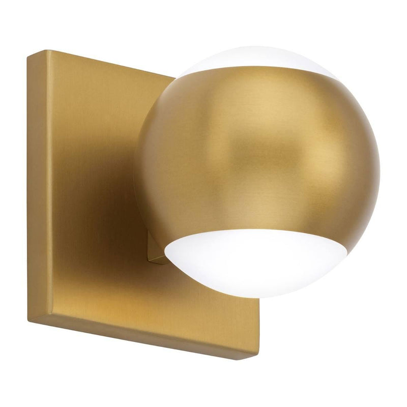 Oko 1-Light Wall Sconce by Tech Lighting, Finish: Brass Aged, Nickel Satin, Light Option: 120 Volt LED, 277 Volt LED,  | Casa Di Luce Lighting