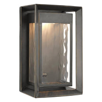 Antique Bronze Small Urbandale Outdoor LED Wall Sconce by Feiss by Generation Lighting