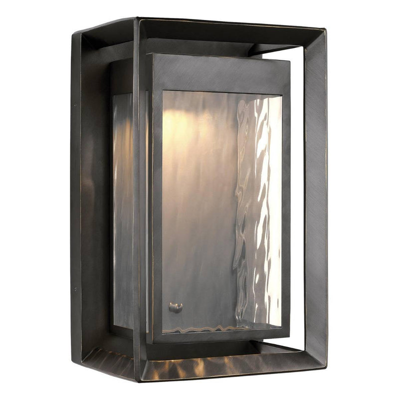 Antique Bronze Large Urbandale Outdoor LED Wall Sconce by Feiss by Generation Lighting