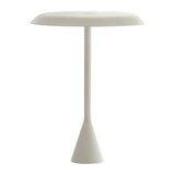 White Textured/White Panama Mini LED Table Lamp by Nemo