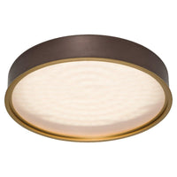Deep Taupe-Small Pan Round Flushmount by Page One
