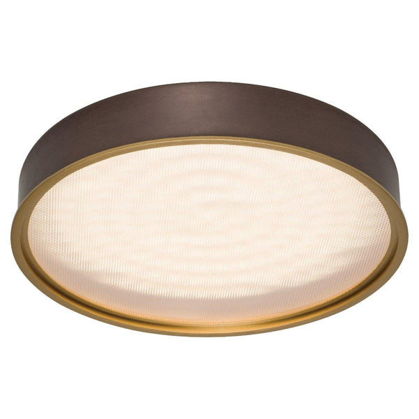 Deep Taupe-Small Pan Round Flushmount by Page One
