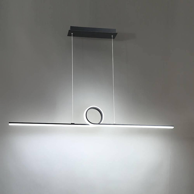 Loophole dweLED Pendant by W.A.C. Lighting, Finish: Aluminum Brushed, Black, ,  | Casa Di Luce Lighting