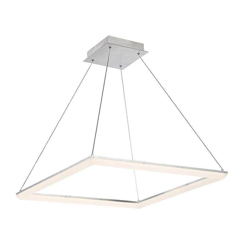 Frame dweLED Pendant by W.A.C. Lighting, Finish: Aluminum Brushed, Size: 28 Inch,  | Casa Di Luce Lighting