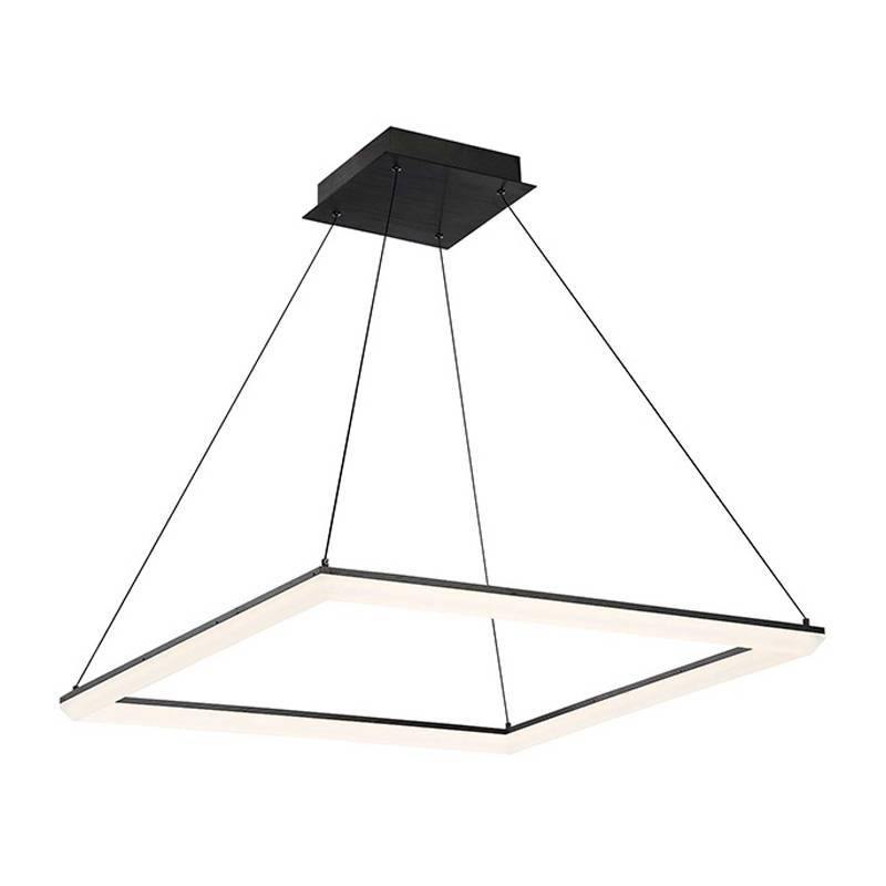 Frame dweLED Pendant by W.A.C. Lighting, Finish: Aluminum Brushed, Black, Size: 28 Inch, 58 Inch,  | Casa Di Luce Lighting