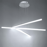 Brushed Aluminum Stack dweLED Multi-Light Pendant by WAC Lighting
