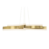 Arcs Chandelier by Modern Forms, Finish: Black, Brass Aged, ,  | Casa Di Luce Lighting