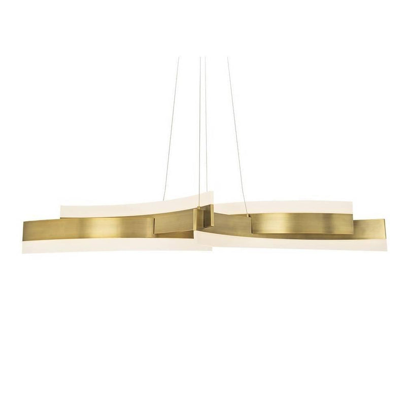 Arcs Chandelier by Modern Forms, Finish: Black, Brass Aged, ,  | Casa Di Luce Lighting
