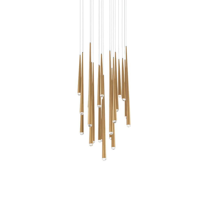 Cascade Round Multi-Light Pendant by Modern Forms, Finish: Brass Aged, Nickel Polished, Black, Number of Lights: 3, 5, 9, 15, 21,  | Casa Di Luce Lighting