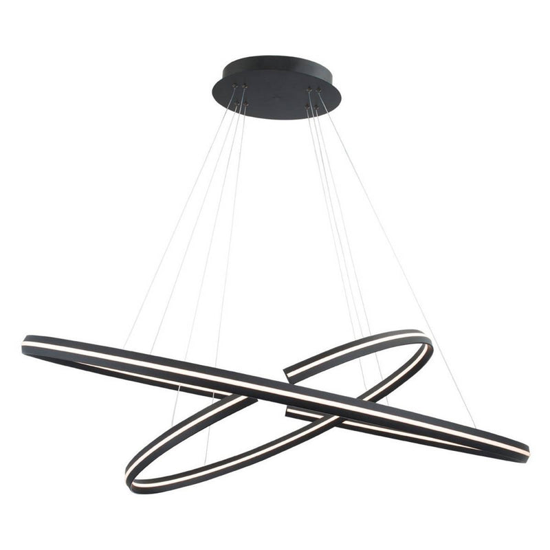 Orbit LED Pendant by W.A.C. Lighting, Finish: Black, Nickel Satin, Size: 32 Inch, 48 Inch,  | Casa Di Luce Lighting
