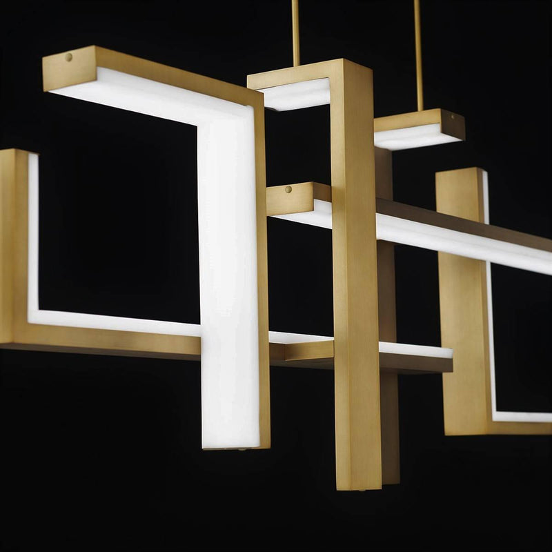 Jackal Pendant by Modern Forms, Finish: Black, Brass Aged, ,  | Casa Di Luce Lighting