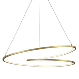 Antique Brass Twist Pendant by Kuzco Lighting