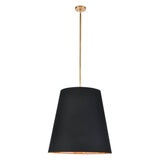 Calor Suspension by Alora, Color: Black with Gold, Grey with Gold, White with Gold, Finish: Urban Bronze, Vintage Brass, Size: Small, Large | Casa Di Luce Lighting