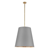 Calor Suspension by Alora, Color: Black with Gold, Grey with Gold, White with Gold, Finish: Urban Bronze, Vintage Brass, Size: Small, Large | Casa Di Luce Lighting