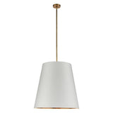 Calor Suspension by Alora, Color: White with Gold, Finish: Vintage Brass, Size: Small | Casa Di Luce Lighting