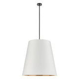 Calor Suspension by Alora, Color: White with Gold, Finish: Urban Bronze, Size: Large | Casa Di Luce Lighting