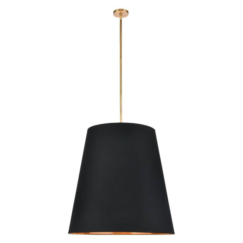 Calor Suspension by Alora, Color: Black with Gold, Finish: Vintage Brass, Size: Large | Casa Di Luce Lighting