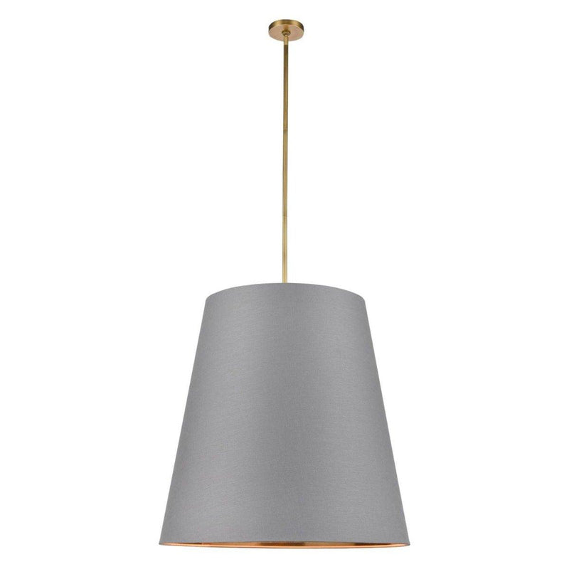 Calor Suspension by Alora, Color: Grey with Gold, Finish: Vintage Brass, Size: Large | Casa Di Luce Lighting