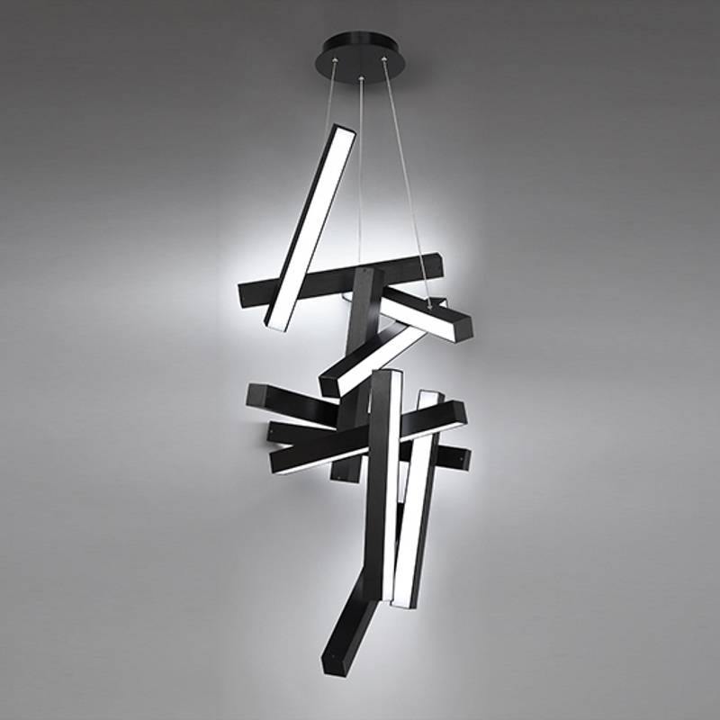 Chaos LED Pendant by Modern Forms, Finish: Aluminum Brushed, Brass Aged, Black, Size: Small, Large,  | Casa Di Luce Lighting