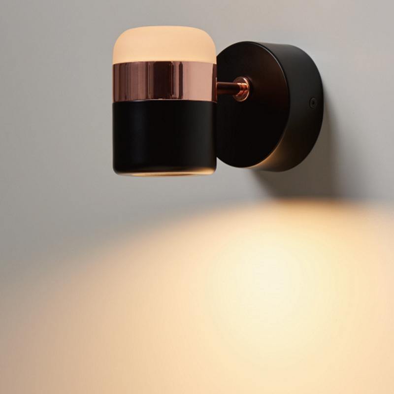 Ling Wall Sconce by Seed Design, Finish: Black/Copper, ,  | Casa Di Luce Lighting
