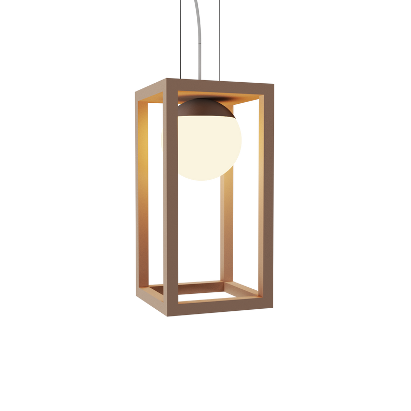 Cubic Pendant Light - Bronze