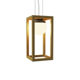 Cubic Pendant Light - Pale Gold