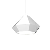 Diamante 1224 Pendant Light by Accord, Color: White, Light Option: E26, Size: Small | Casa Di Luce Lighting