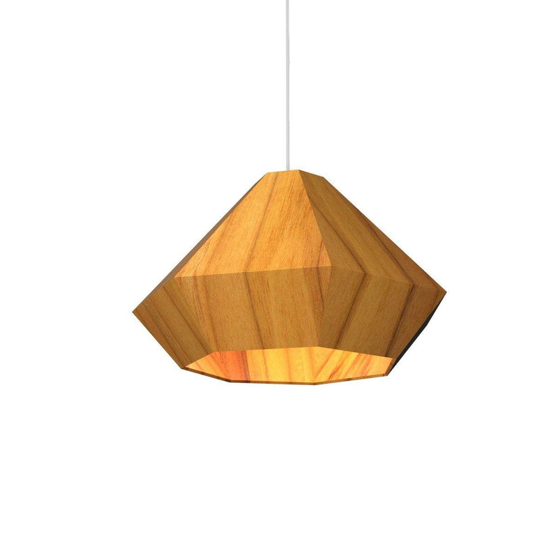 Diamante 1224 Pendant Light by Accord, Color: Teak-Accord, Light Option: E26, Size: Small | Casa Di Luce Lighting