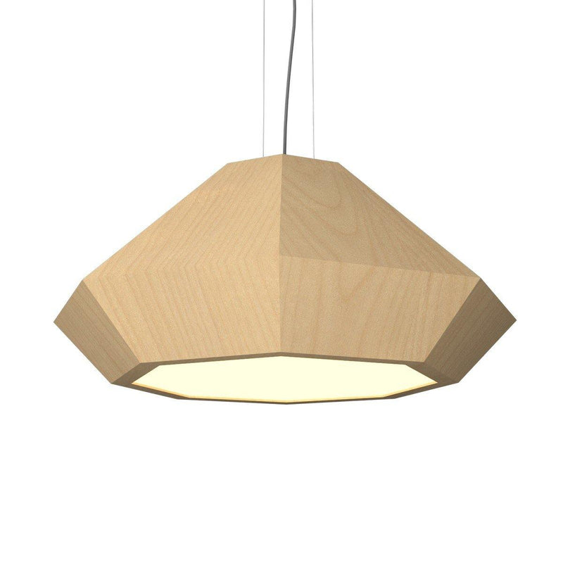 Diamante 1224 Pendant Light by Accord, Color: Maple-Accord, Light Option: LED, Size: Large | Casa Di Luce Lighting