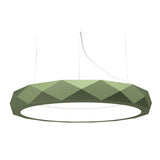 Facetado 1357 Pendant Light by Accord, Color: Olive Green, Size: Medium,  | Casa Di Luce Lighting