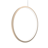 Frame Vertical Circle Pendant - Cappuccino