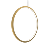 Frame Vertical Circle Pendant - Gold