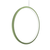 Frame Vertical Circle Pendant - Olive Green