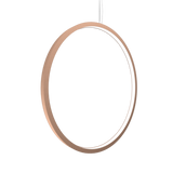 Frame Vertical Circle Pendant - Bronze