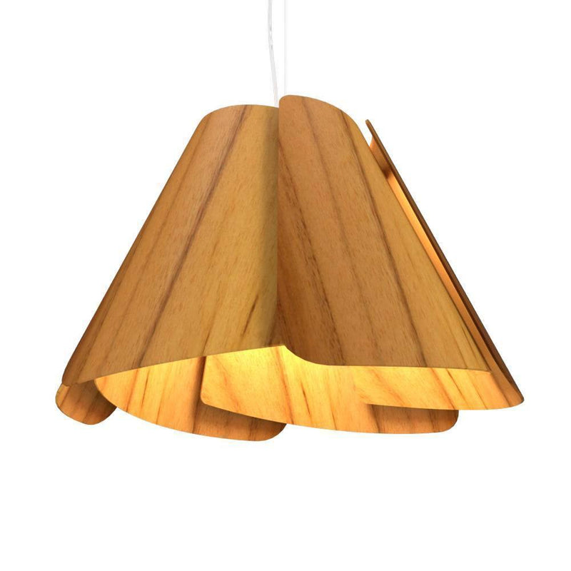 Fuchsia Pendant by Accord, Color: Teak-Accord, Size: Large,  | Casa Di Luce Lighting