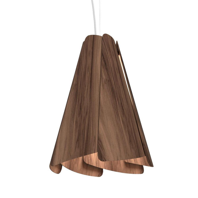 Fuchsia Pendant by Accord, Color: American Walnut-Accord, Size: Small,  | Casa Di Luce Lighting