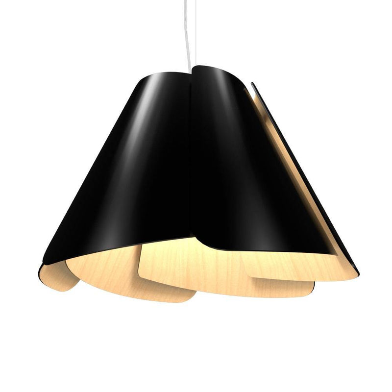 Fuchsia Pendant by Accord, Color: Gloss Black-Accord, Size: Large,  | Casa Di Luce Lighting