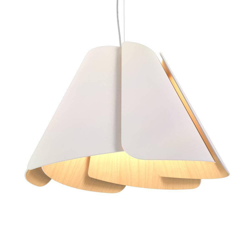 Fuchsia Pendant by Accord, Color: Iredescent White-Accord, Size: Large,  | Casa Di Luce Lighting