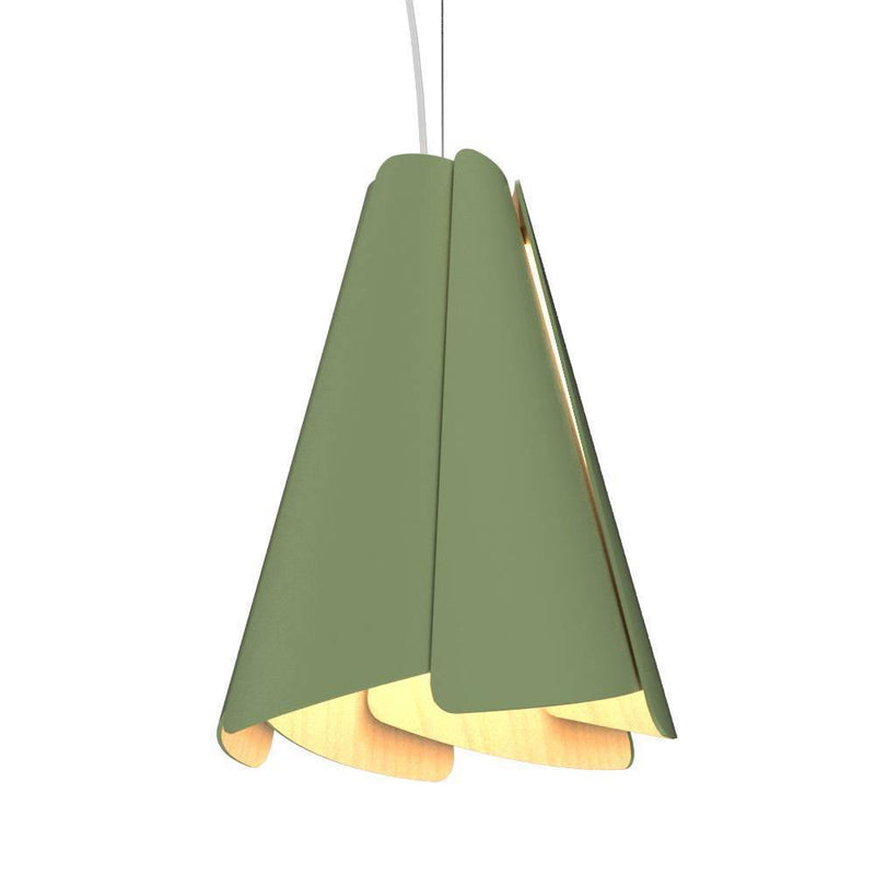 Fuchsia Pendant by Accord, Color: Olive Green, Size: Small,  | Casa Di Luce Lighting