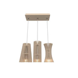 Stecche Di Legno 3 Light Suspension by Accord Iluminacao