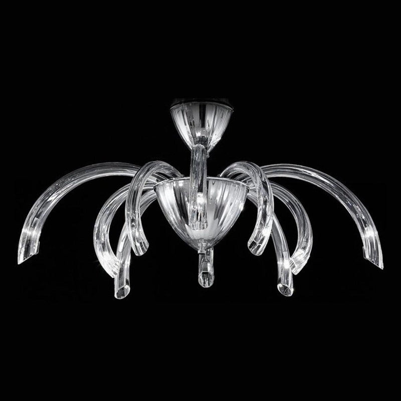 Clear 10-Light Phoenix 2032 Ceiling Light by Sylcom