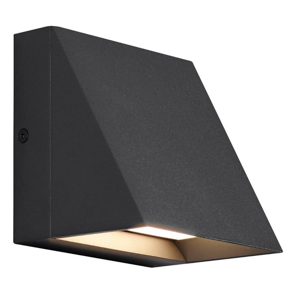 Black Pitch Single LED Outdoor Wall Sconce by Tech Lighting