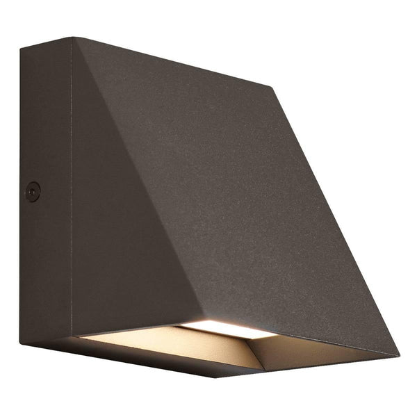 Bronze Pitch Single LED Outdoor Wall Sconce by Tech Lighting