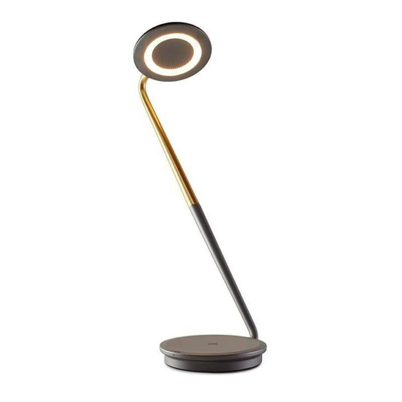 Graphite/Brass Pixo Plus Task Lamp by Pablo
