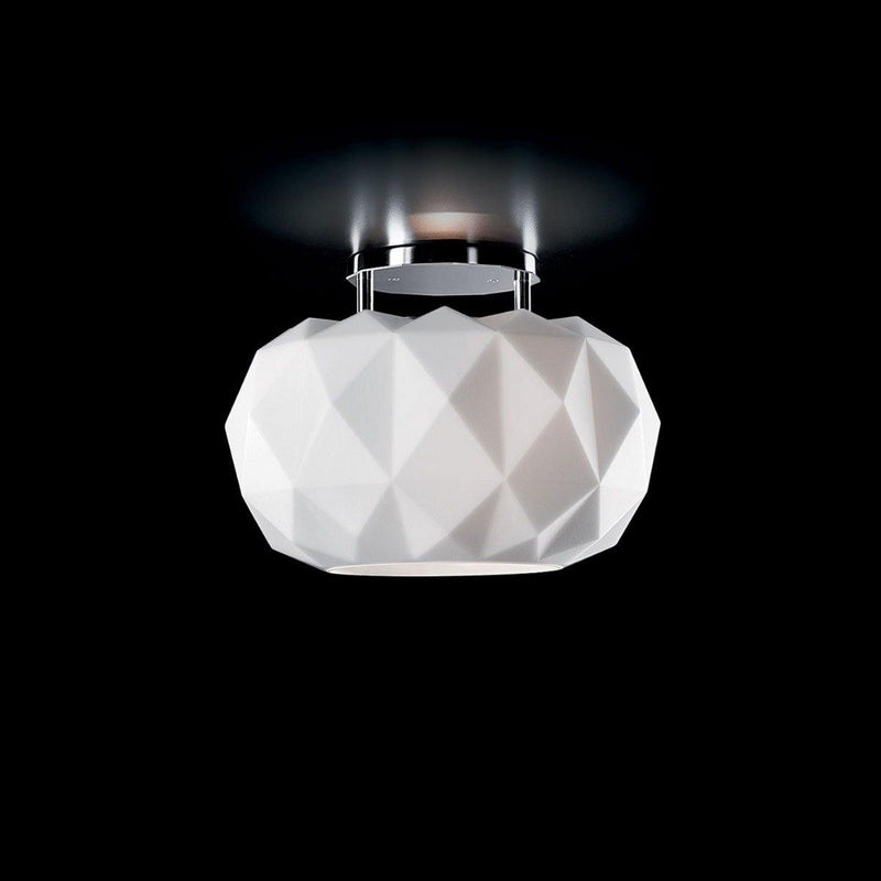 Deluxe Ceiling Light by Leucos, Color: White Satin, Matt Black-Karman, Light Option: R7, LED, Size: Small, Large | Casa Di Luce Lighting